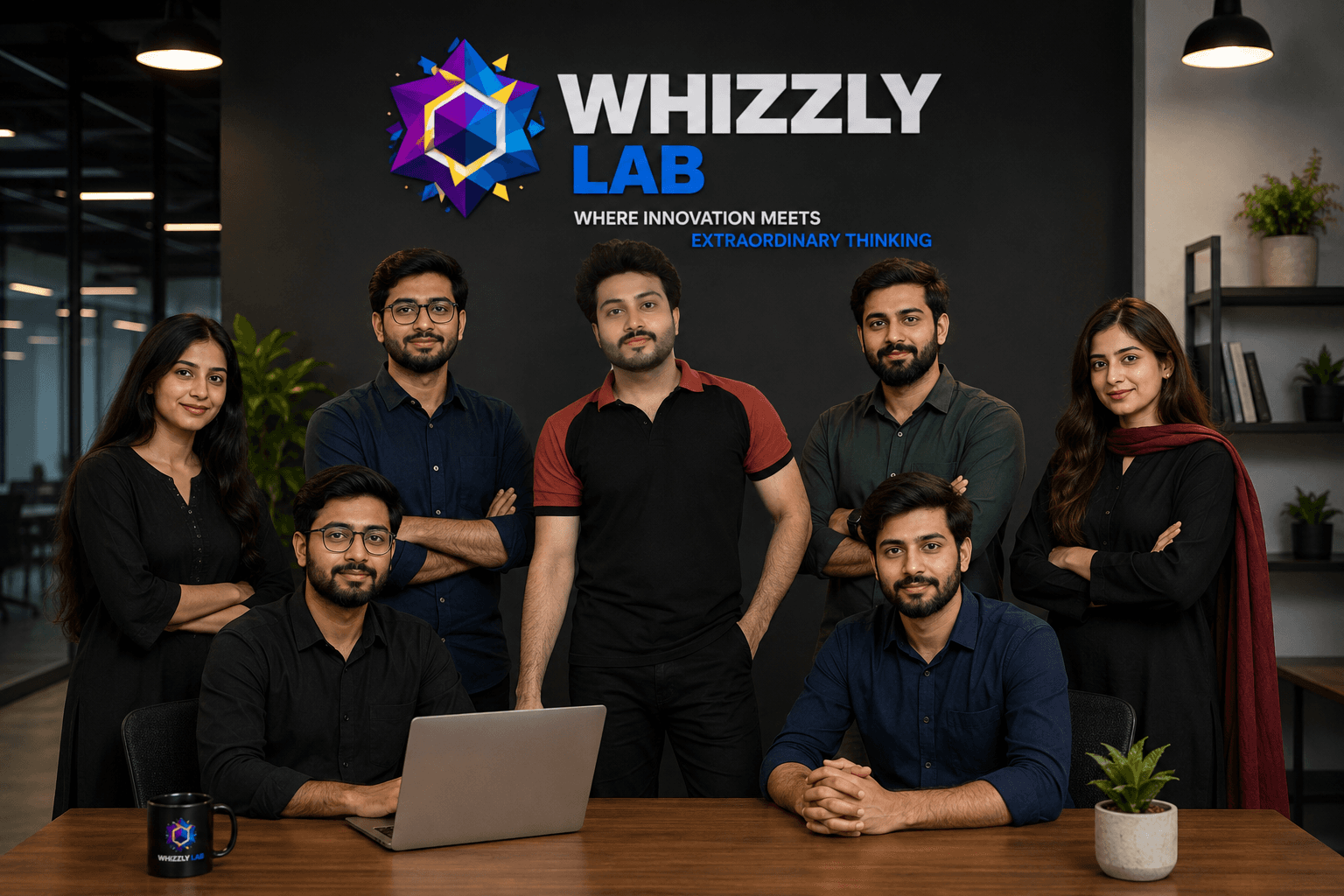 Whizzly Lab engineering team collaborating